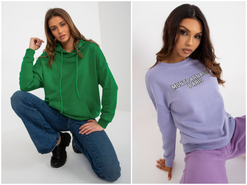 Sweatshirt-Großhandel rund um die Uhr — bestelle die besten Schnitte und Farben