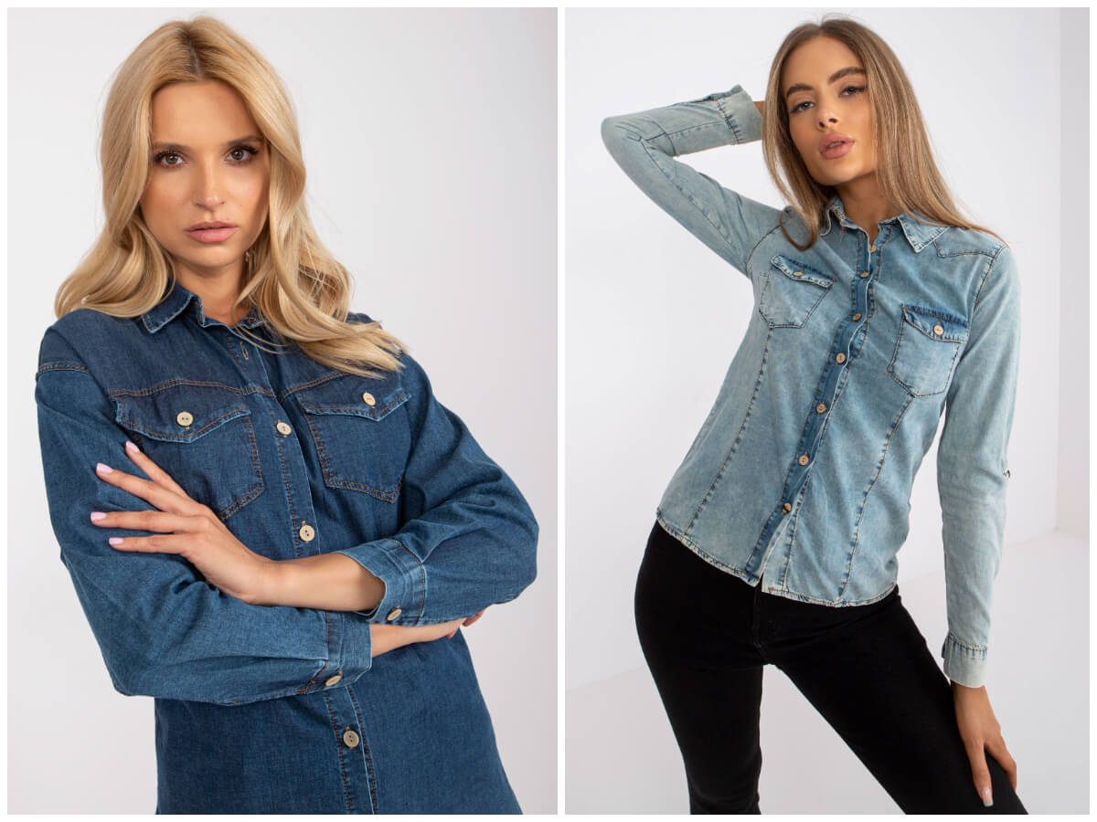 Jeanshemd-Looks — sind sie noch in Mode?