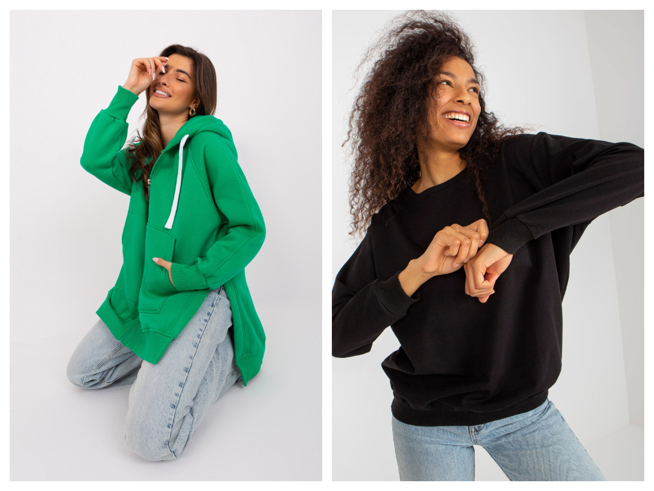 Oversize-Basic-Sweatshirt für Damen – lassen Sie sich von den Neuheiten inspirieren