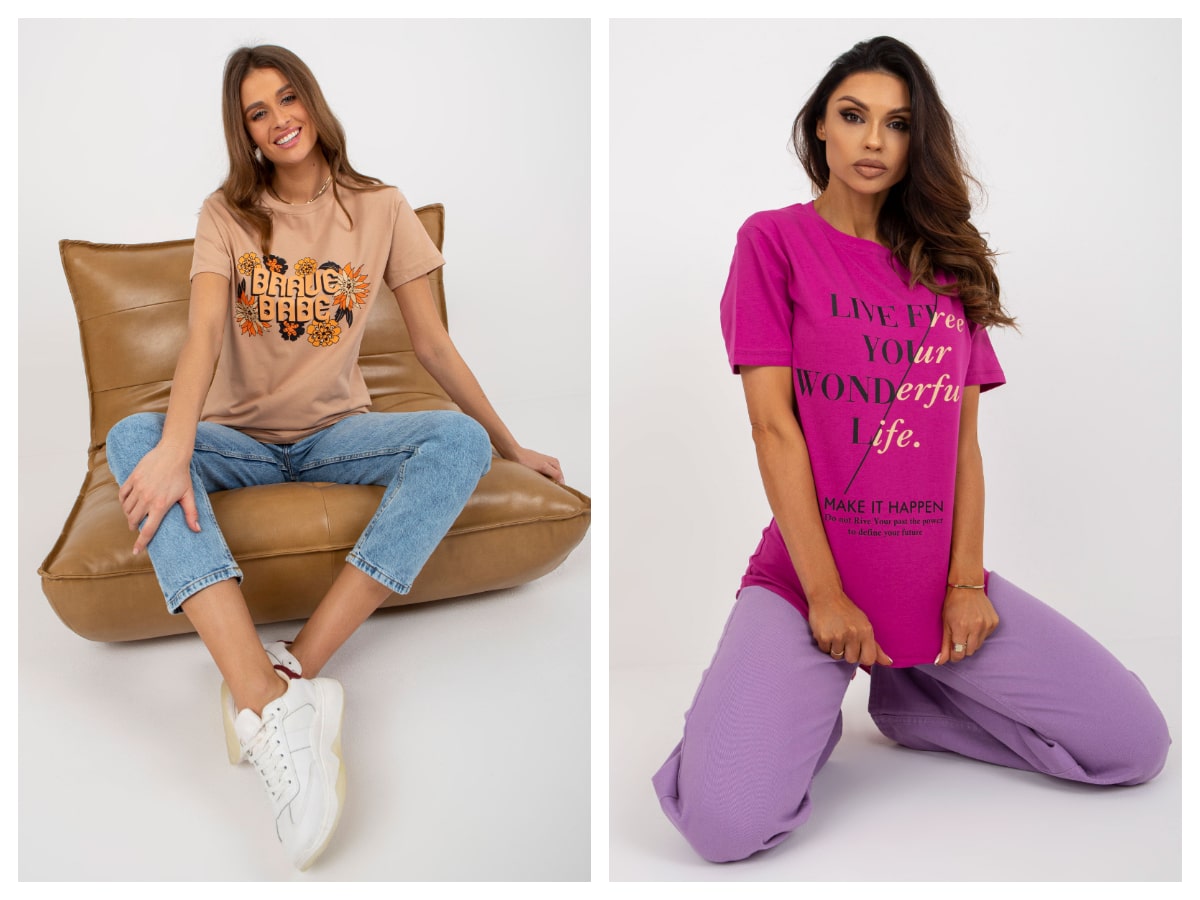 Damen-T-Shirts mit Aufdruck – einzigartige Modelle für die neue Saison